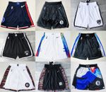 Adult Brooklyn Nets Short Pants Stitched With Pocket S-3XL