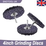 3Pc 4inch Poly Strip Disc Wheel Paint Rust Removal Clean For Die Grinder 100mm