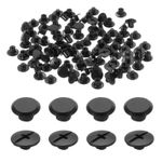 50set M5 x 5mm Chicago Screw, Metal Stud Screw Rivets for Leather, Black