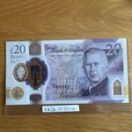 King Charles 20 POUNDS £20 NOTE UNCIRCULATED BANK of ENGLAND . Protective Sleeve