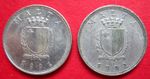 MALTA  PAIR VERY COLLECTABLE GOOD GRADE CONSECUTIVE TEN CENT COINS 1991  &  1992