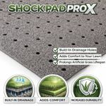 Shock Pad Pro X Artificial Turf Underlay | Drainage Foam Grass Shock Pad | Lawn