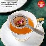 Vintage Style Stainless Steel Thick Tea Infuser Strainer Tool