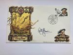 MARITIME HERITAGE THE MARY ROSE 1982 FDC SIGNED BY RICHARD HARRISON