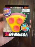 New Rare NeeDoh Squeezza Pizza Nee Doh Squeeze Fidget Toy Pink Crust AUTHENTIC
