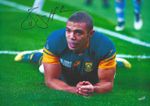 Bryan Habana South Africa Rugby Union Hand Signed A3 Photo With Coa.