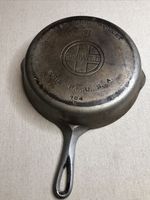 Vintage Griswold Cast Iron Skillet Large Block Logo No 8 704G 10 Inch Pan 1930s