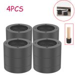 4Pcs Heavy Duty Bed Chair Risers Feet Leg Lift Furniture Extra Raisers Stand