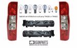 +PAIR OF TRANSIT REAR BACK LIGHTS, HOLDERS BULBS NEAR & OFFSIDE MK7 2006-2013