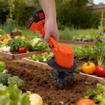 Mini Tiller Cultivator Lightweight Electric Handheld Tilling Machine for Garden