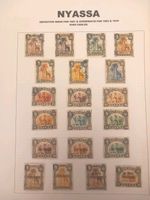 Nyassa Company 1901 Pictorial Set Used Camel Elephant 150r-300r High Values Page