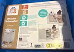 Aldi Little Town Wooden Grey Dishwasher Kitchen Appliance Toy Set 6 Pieces