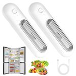 SKJJM 2 Pcs Fridge Deodorizer Odor Eliminator, 14.5 x 4.3cm, White