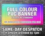 Custom Printed BANNER SIGN PVC Banners Weatherproof Birthday Advertising Outdoor
