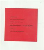 1959 EUROPEAN CUP FINAL REAL v MADRID v STADE de REIMS (DINNER MENU)