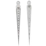 Stainless Steel Taper Gauge 1-15mm Metric/Imperial Gap Measuring Tool Small Hole