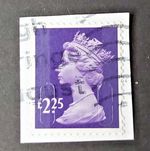Security Machin £2.25 stamp franked used fine collection arts crafts 2015