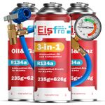 Refrigerant EISFRO 2x R134a+3-in-1 R134a Air Conditioner Replacement Gas SET Hose