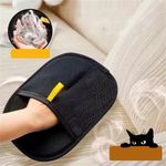 2x Pet Grooming Gloves Static Pet Hair Remover Brush Removing Dog Cat Hair From