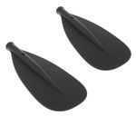 2x Solid Kayak Paddle Replacement Canoe Oars Black