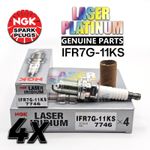 NGK LASER IRIDIUM SPARK PLUGS FIT HONDA CIVIC TYPE R EP3 & FN2 2001+ IFR7G-11KS