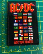 AC/DC Are You Ready? Logo Sew Or Iron On Patch Officially Licensed