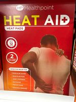 Healthpoint Heat Aid Adhesive Heat Pad for Pain Relief (12 Heat Pads)