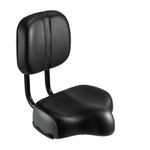 Leather Bicycle Saddle with Adjustable Backrest Oversized – Ultimate Comfort