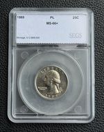 1989-P WASHINGTON QUARTER 25C GEM++ PL  (PROOF-LIKE) UNCIRCULATED (#24-6255)