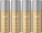 Designer Fragrances 4 Pack One Billion Men's Body Spray Deodorant Cans - For Ins