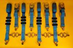 Tie Down Ratchet Strap Recovery 5Ton Over Wheel High-Visibility Blue SET 4Pcs