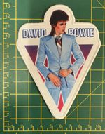 David Bowie Blue Suit  Printed Sew Or Iron On Patch Officially Licensed