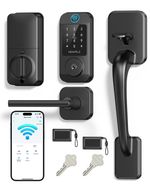 Wi-Fi Front Door Lock Set - HEANTLE Smart Locks for Built-in Black