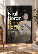 Niall Horan Dinner Party Tour 2026 Poster Print UK Europe A5 A4 A3