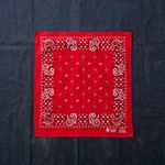 Vintage Faded Red Made in USA 100% Cotton Bandana