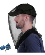 South to East Premium Midge Net for Head 2 Pack, Ultra Large & Long, Extra Fine
