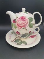 Jasne Roy Kirkham Versaille Tea for One Teapot Cup & Saucer Set Pink Rose Design