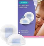 Lansinoh Disposable Nursing Breast-Pads Individually Wrapped -(Pack of 60) UK's