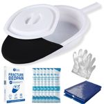 Fracture Bed Pan with Handle | Portable & Lightweight Bedpan for Men & Women