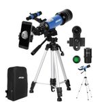 Astronomy Telescope with Phone Adapter and Moon Filter for Adults with Backpack