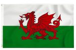 5X3FT Large Welsh Dragon Flag Wales Cymru National Euro Cup Football Banner