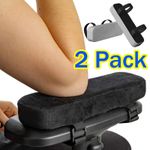 2Pcs Memory Foam Office Elbow Arm Rest Cushion Chair Armrest Pads Support Pillow