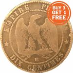 10 FRENCH CENTIMES 1853 TO 1921 CHOICE OF DATE 3 TYPES