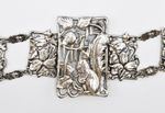 FINE ART NOUVEAU SILVER PLATED SQUIRREL NURSES BELT c1910