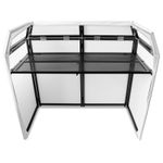 Vonyx DB3 Mobile DJ Booth Stand with Lycra Covers - Portable DJ Setup