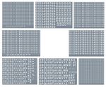 Numeric/alphabet Waterslide Decals Sheet All scales Railtec