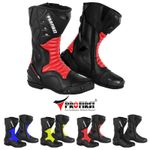 Motorbike Racing Leather Boots Waterproof CE Armoured Motorcycle Long Shoes Size