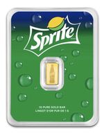 Pamp 24k Gold Sprite 1g Bar Sealed On Certicard Limited Mintage