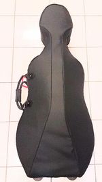 Lightweight Cello Case 4/4 with Wheels Space for Two Bows and External Pocket