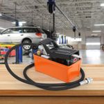 1.7L 10,000 PSI Foot Operated Air Hydraulic Pump w/ Oil Pipe For Workshops UK